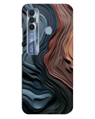 Чехол для TECNO Spark 7 Pro с картинкой «Цветные волны каньона» Чехол для TECNO Spark 7 Pro с картинкой «Цветные волны каньона»
