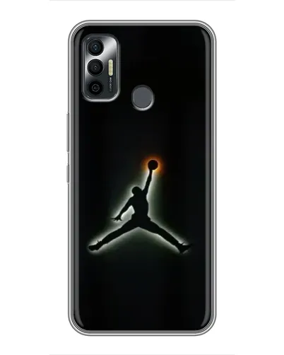 Чехол для TECNO Spark 7P с картинкой «Jordan Gradient Logo»