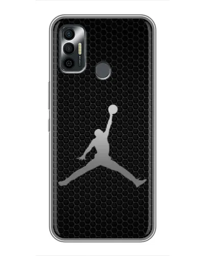 Чехол для TECNO Spark 7P с картинкой «Jordan Dark Carbon»