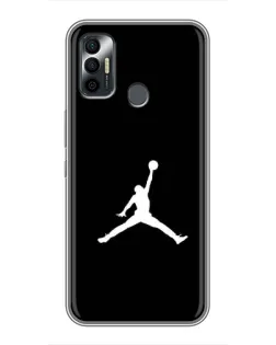 Чехол для TECNO Spark 7P с картинкой «Jordan Silhouette»