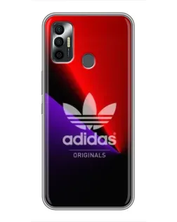 Чехол для TECNO Spark 7P с картинкой «Adidas Red Neon»