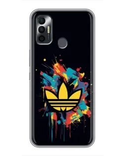 Чехол для TECNO Spark 7P с картинкой «Adidas Splash»