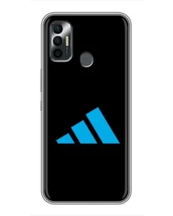 Чехол для TECNO Spark 7P с картинкой «Adidas Cyan Logo»