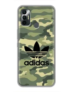 Чехол для TECNO Spark 7P с картинкой «Милитари стиль Adidas»