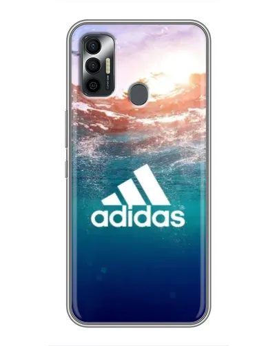 Чехол для TECNO Spark 7P с картинкой «Океанская глубина адидас»