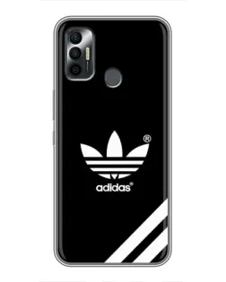 Чехол для TECNO Spark 7P с картинкой «Adidas с диагональными полосами»