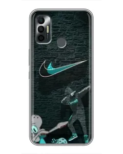 Чехол для TECNO Spark 7P с картинкой «Спортивный арт Nike»