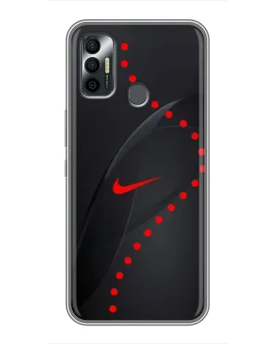 Чехол для TECNO Spark 7P с картинкой «Абстрактный дизайн Nike»