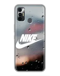Чехол для TECNO Spark 7P с картинкой «Nike в стиле ретро»