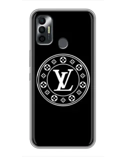 Чехол для TECNO Spark 7P с картинкой «LV — печать стиля»