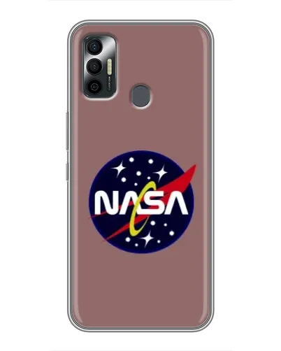 Чехол для TECNO Spark 7P с картинкой «NASA — ретро космос» Чехол для TECNO Spark 7P с картинкой «NASA — ретро космос»
