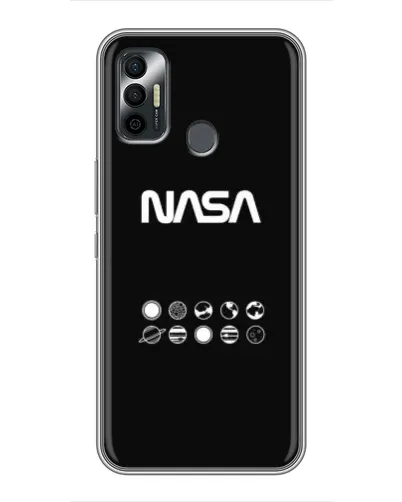 Чехол для TECNO Spark 7P с картинкой «NASA — технический принт» Чехол для TECNO Spark 7P с картинкой «NASA — технический принт»