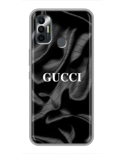 Чехол для TECNO Spark 7P с картинкой «Gucci — шелковые волны»