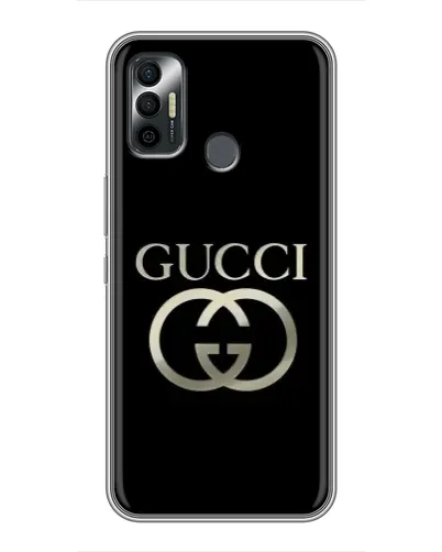 Чехол для TECNO Spark 7P с картинкой «Gucci — золото на черном» Чехол для TECNO Spark 7P с картинкой «Gucci — золото на черном»