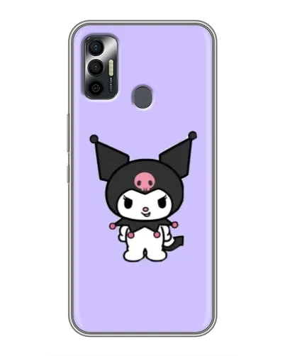 Чехол для TECNO Spark 7P с картинкой «Kuromi — нежный фиолетовый»