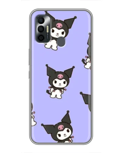 Чехол для TECNO Spark 7P с картинкой «Паттерн с Kuromi»