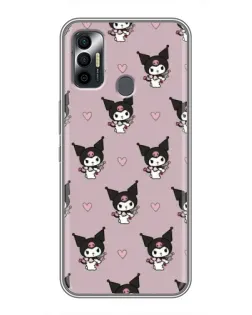 Чехол для TECNO Spark 7P с картинкой «Kuromi — ночной сон»