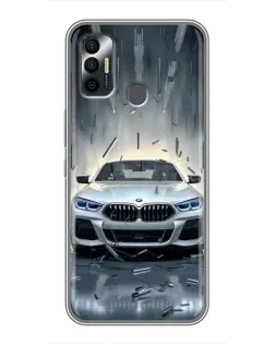 Чехол для TECNO Spark 7P с картинкой «BMW в свете фар» Чехол для TECNO Spark 7P с картинкой «BMW в свете фар»