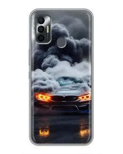 Чехол для TECNO Spark 7P с картинкой «BMW в дыму» Чехол для TECNO Spark 7P с картинкой «BMW в дыму»