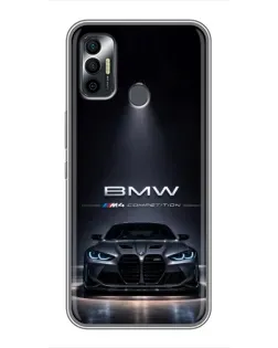Чехол для TECNO Spark 7P с картинкой «BMW сквозь ночной город» Чехол для TECNO Spark 7P с картинкой «BMW сквозь ночной город»