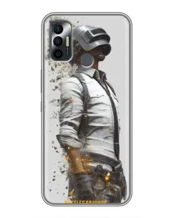 Чехол для TECNO Spark 7P с картинкой «PUBG — боец в пыли» Чехол для TECNO Spark 7P с картинкой «PUBG — боец в пыли»