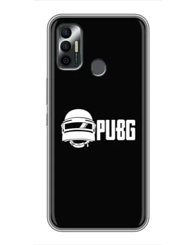 Чехол для TECNO Spark 7P с картинкой «PUBG — классический лого»