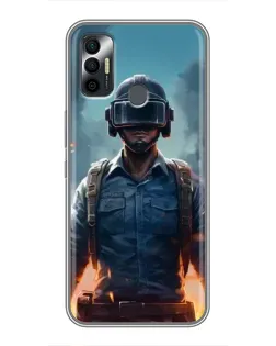 Чехол для TECNO Spark 7P с картинкой «PUBG — реалистичный герой» Чехол для TECNO Spark 7P с картинкой «PUBG — реалистичный герой»