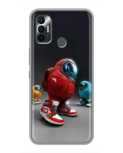 Чехол для TECNO Spark 7P с картинкой «Among Us — 3D стиль»
