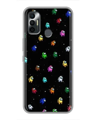 Чехол для TECNO Spark 7P с картинкой «Экипаж Among Us»
