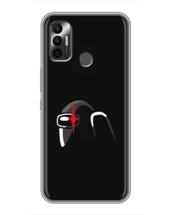 Чехол для TECNO Spark 7P с картинкой «Among Us шлем» Чехол для TECNO Spark 7P с картинкой «Among Us шлем»
