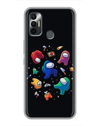 Чехол для TECNO Spark 7P с картинкой «Among Us космос»