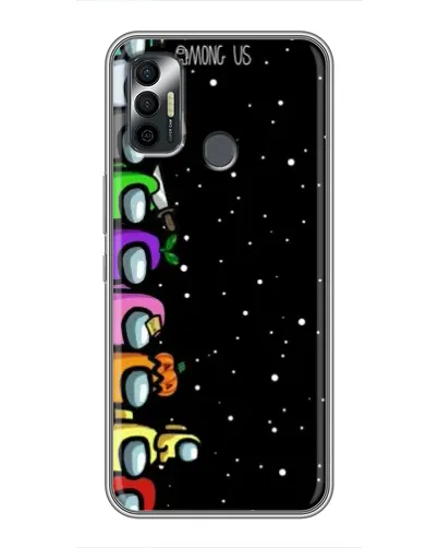 Чехол для TECNO Spark 7P с картинкой «Команда Among Us»