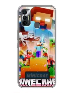 Чехол для TECNO Spark 7P с картинкой «Minecraft герои игры» Чехол для TECNO Spark 7P с картинкой «Minecraft герои игры»