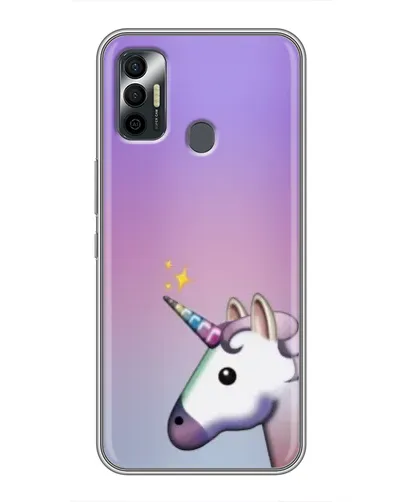 Чехол для TECNO Spark 7P с картинкой «Единорог градиент» Чехол для TECNO Spark 7P с картинкой «Единорог градиент»