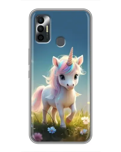Чехол для TECNO Spark 7P с картинкой «Единорог на поляне» Чехол для TECNO Spark 7P с картинкой «Единорог на поляне»