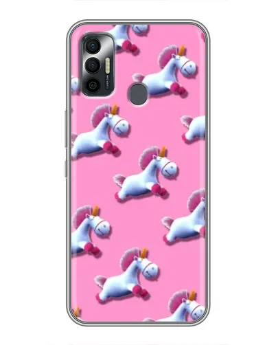 Чехол для TECNO Spark 7P с картинкой «Единороги на розовом» Чехол для TECNO Spark 7P с картинкой «Единороги на розовом»