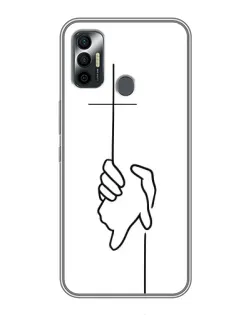 Чехол для TECNO Spark 7P с картинкой «Рука держит» Чехол для TECNO Spark 7P с картинкой «Рука держит»