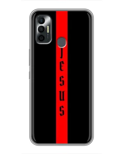 Чехол для TECNO Spark 7P с картинкой «Красная линия веры»