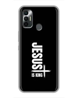Чехол для TECNO Spark 7P с картинкой «Вертикаль веры Jesus»
