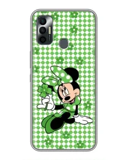Чехол для TECNO Spark 7P с картинкой «Mickey в клетку»