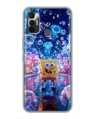 Чехол для TECNO Spark 7P с картинкой «Неоновый океан» Чехол для TECNO Spark 7P с картинкой «Неоновый океан»