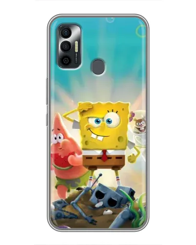Чехол для TECNO Spark 7P с картинкой «Спанч Боб победитель» Чехол для TECNO Spark 7P с картинкой «Спанч Боб победитель»