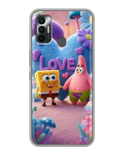 Чехол для TECNO Spark 7P с картинкой «Губка Боб Патрик» Чехол для TECNO Spark 7P с картинкой «Губка Боб Патрик»
