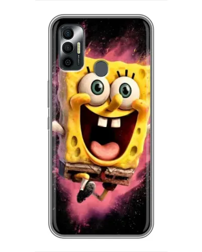 Чехол для TECNO Spark 7P с картинкой «Взрывной Спанч Боб» Чехол для TECNO Spark 7P с картинкой «Взрывной Спанч Боб»