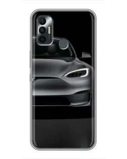 Чехол для TECNO Spark 7P с картинкой «Tesla Model S Look» Чехол для TECNO Spark 7P с картинкой «Tesla Model S Look»