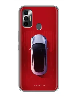 Чехол для TECNO Spark 7P с картинкой «Tesla Top View» Чехол для TECNO Spark 7P с картинкой «Tesla Top View»