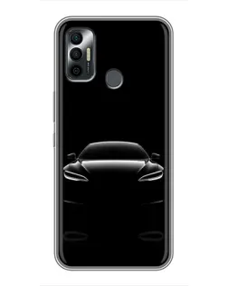 Чехол для TECNO Spark 7P с картинкой «Силуэт Tesla Night» Чехол для TECNO Spark 7P с картинкой «Силуэт Tesla Night»