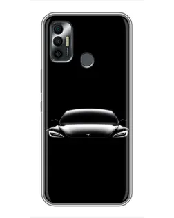 Чехол для TECNO Spark 7P с картинкой «Фары Tesla Night» Чехол для TECNO Spark 7P с картинкой «Фары Tesla Night»