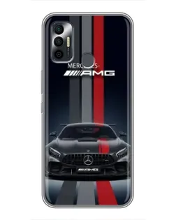 Чехол для TECNO Spark 7P с картинкой «Mercedes — белый карбон» Чехол для TECNO Spark 7P с картинкой «Mercedes — белый карбон»