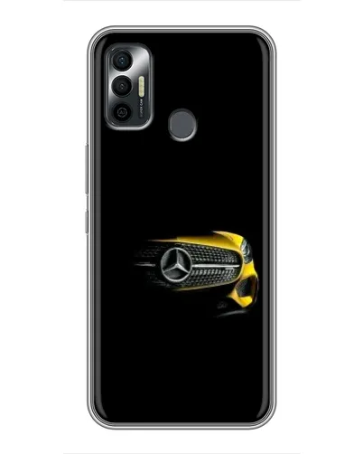Чехол для TECNO Spark 7P с картинкой «Mercedes — ретро стиль»